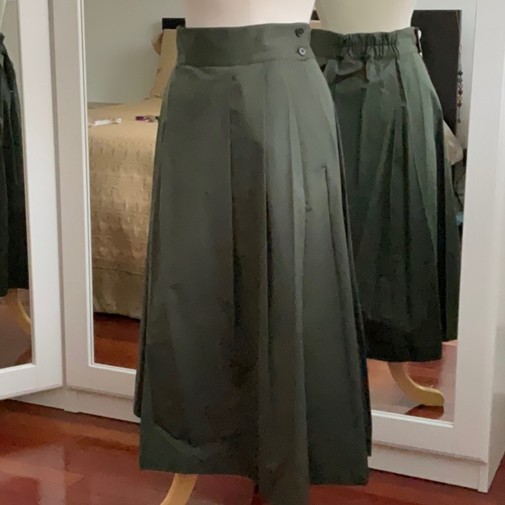 NWT - Aspesi Dark Green Skirt / Cotton / Size 40